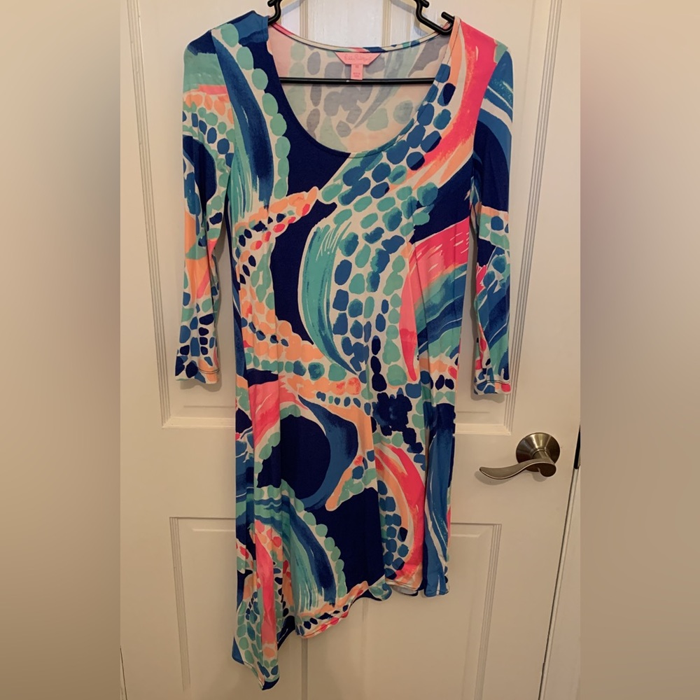 Beautiful Lilly Pulitzer starfish dress. Size XS. EUC.